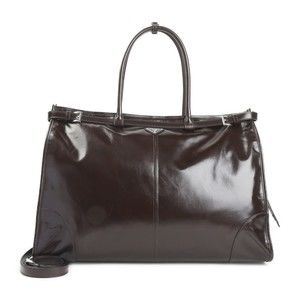 Prada Glossy Calf Leather Tote Bag With Design - NWT